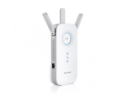 TP-LINK | Extender | RE450 | 802.11ac | 2.4GHz/5GHz | 450+1300 Mbit/s | 10/100/1000 Mbit/s | Ethernet LAN (RJ-45) ports 1 | MU-MiMO No | no PoE | Antenna type 3xExternal