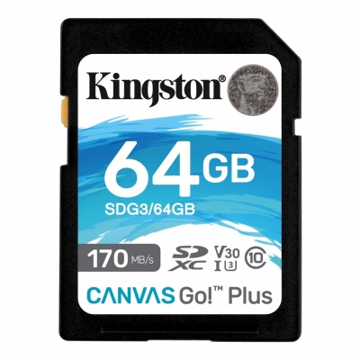 Kingston | Canvas Go! Plus | 64 GB | SD | Flash memory class 10