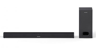 Sharp | HT-SBW110 2.1 Slim Soundbar | Black | No | AUX in | Bluetooth | Wireless connection