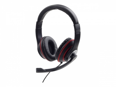 Gembird | Stereo headset | MHS-03-BKRD | On-Ear | Built-in microphone | 3.5 mm