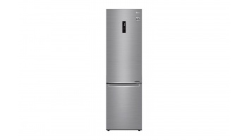 LG | Refrigerator | GBB72PZDMN | Energy efficiency class E | Free standing | Combi | Height 203 cm | No Frost system | Fridge net capacity 277 L | Freezer net capacity 107 L | Display | 36 dB | Silver