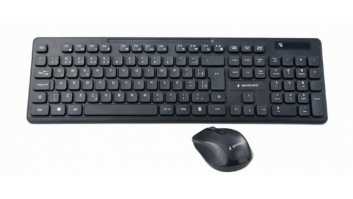 Gembird | Wireless desktop set | KBS-WCH-03 | Black | Keyboard and Mouse Set | Wireless | Mouse included | US | Black | US | 380 g | Wireless connection