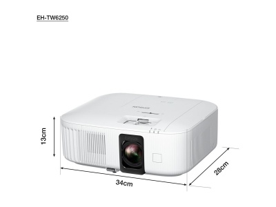 Epson | EH-TW6250 | 4K PRO-UHD 3840 x 2160 (2 x 1920 x 1080) | 2800 ANSI lumens | White | Lamp warranty 12 month(s) | Wi-Fi