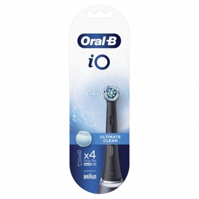 Oral-B | Toothbrush replacement | iO Ultimate Clean | Heads | For adults | Number of brush heads included 4 | Number of teeth brushing modes Does not apply | Black