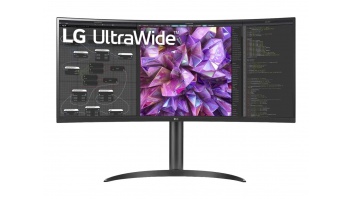 LG | Curved Monitor | 34WQ75C-B | 34 " | IPS | QHD | 21:9 | 60 Hz | 5 ms | 3440 x 1440 | 300 cd/m² | HDMI ports quantity 2 | Black | Warranty 24 month(s)