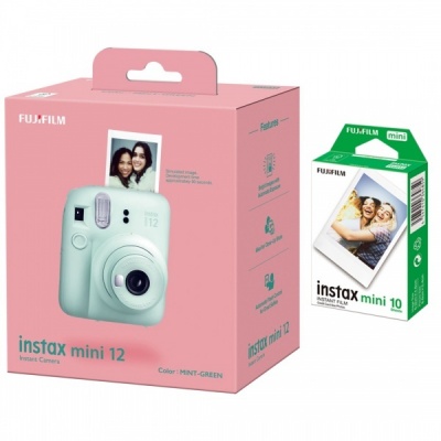 Fujifilm | Instax Mini 12 Camera + Instax Mini Glossy (10pl) | Mint Green | 800