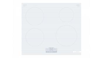 Bosch | Hob | PUE612BB1J | Induction | Number of burners/cooking zones 4 | Touch | Timer | White