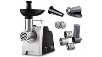 TEFAL | Meat Grinder | NE109838 | Stainless Steel/Black | 1400 W | Number of speeds 1 | Throughput (kg/min) 1.7