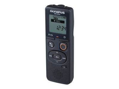 Olympus | Digital Voice Recorder (OM branded) | VN-541PC | Black | Segment display 1.39' | WMA