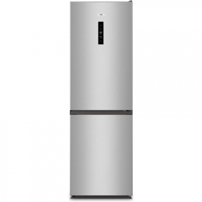 Gorenje | Refrigerator | NRK6192AS4 | Energy efficiency class E | Free standing | Combi | Height 186 cm | No Frost system | Fridge net capacity 207 L | Freezer net capacity 97 L | Display | 39 dB | Grey