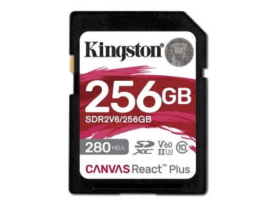 Kingston | Canvas React Plus | 256 GB | SD | Flash memory class 10