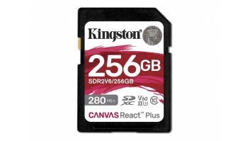 Kingston | Canvas React Plus | 256 GB | SD | Flash memory class 10