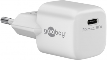 Goobay | USB-C PD GaN Fast Charger Nano (20 W), White