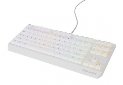 Genesis THOR 230 | Mechanical Gaming Keyboard | Wired | US | White | USB Type-A | Outemu Brown