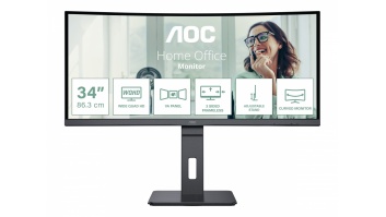 AOC CU34P3CV | 34 " | VA | 21:9 | 100 Hz | 4 ms | 3440 x 1440 pixels | HDMI ports quantity 1