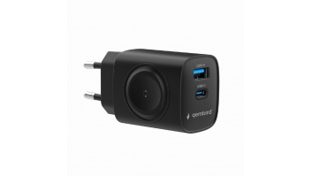 Gembird 2-in-1 20 W Apple Watch and Phone Fast Charger | TA-UC-PDQCW20-01-BK