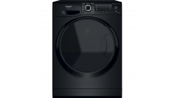 Hotpoint | Washing Machine With Dryer | NDD 11725 BDA EE | Energy efficiency class E | Front loading | Washing capacity 11 kg | 1551 RPM | Depth 61 cm | Width 60 cm | Display | LCD | Drying system | Drying capacity 7 kg | Steam function | Black