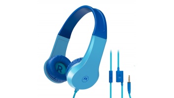 Motorola | Kids Wired Headphones | Moto JR200 | Over-Ear Over-Ear | Built-in microphone | 3.5 mm plug | Blue