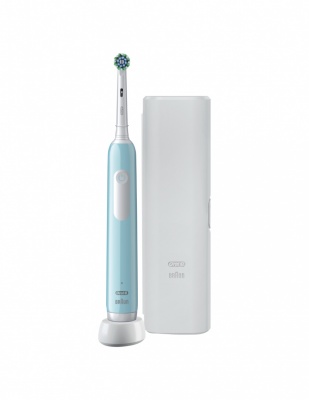 Oral-B | Electric Toothbrush with Travel Case | Pro Series 1 | Rechargeable | For adults | Number of brush heads included 1 | Number of teeth brushing modes 3 | Caribbean Blue