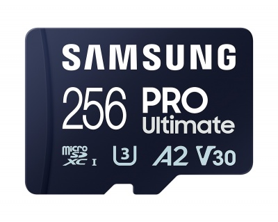 Samsung | MicroSD Card | PRO Ultimate | 256 GB | microSDXC Memory Card | Flash memory class U3, V30, A2 | SD adapter