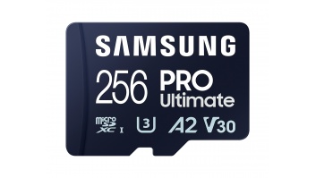 Samsung | MicroSD Card | PRO Ultimate | 256 GB | microSDXC Memory Card | Flash memory class U3, V30, A2 | SD adapter