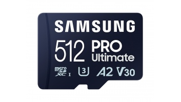 Samsung | MicroSD Card with Card Reader | PRO Ultimate | 512 GB | microSDXC Memory Card | Flash memory class U3, V30, A2