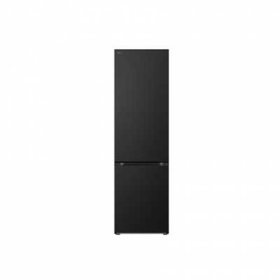 LG | Refrigerator | GBV5240CEP | Energy efficiency class C | Free standing | Combi | Height 203 cm | No Frost system | Fridge net capacity 277 L | Freezer net capacity 110 L | Display | 35 dB | Matte Black