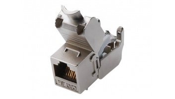 Digitus | CAT 6A Keystone Module, Shielded, Tool-free Mounting Connection | DN-93615