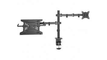 Digitus | Desk Mount | DA-90436 | Tilt, swivel, height adjustment, rotate | Maximum weight (capacity) 9 kg | Black