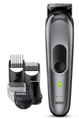 Braun | All-in-one Trimmer | MGK7420 | Cordless | Number of length steps 13 | Black/Grey