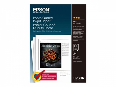 Epson Photo Quality Inkjet Paper - A4 - 100 sheets