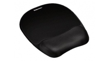 Fellowes | Mouse pad with wrist pillow | 202 x 235 x 25.4 mm | Black