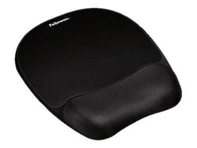 Fellowes | Mouse pad with wrist pillow | 202 x 235 x 25.4 mm | Black