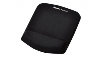 Fellowes | Mouse pad with wrist support PlushTouch | Mouse pad with wrist pillow | 238 x 184 x 25.4 mm | Black