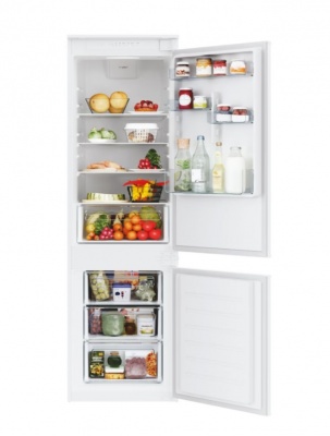 Candy Refrigerator | CBL3518E | Energy efficiency class E | Built-in | Combi | Height 177.2 cm | Fridge net capacity 190 L | Freezer net capacity 73 L | 38 dB | White