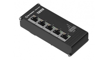 Teltonika Industrial Switch | TSF010 | Unmanaged | DIN rail mountable | 10/100 Mbps (RJ-45) ports quantity 5 | Power supply type 3-pin industrial DC power socket