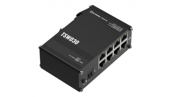 Teltonika Switch | TSW030 | Unmanaged | DIN rail mountable | 10/100 Mbps (RJ-45) ports quantity 8 | Power supply type 2-pin industrial DC power socket