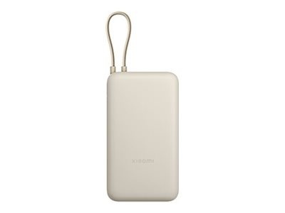 Xiaomi 33W Power Bank (Integrated Cable) | 20000 mAh | USB-C/USB-C cable/USB-A | Tan