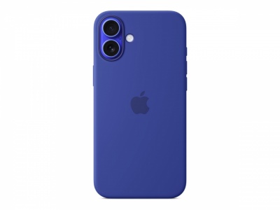 Apple iPhone 16 Plus Silicone Case with MagSafe - Ultramarine | Apple