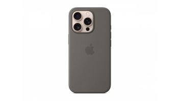 Apple iPhone 16 Pro Silicone Case with MagSafe - Stone Gray | Apple