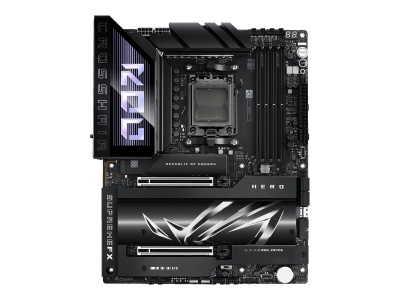 Asus ROG CROSSHAIR X870E HERO | Processor family AMD | Processor socket AM5 | DDR5 | Supported hard disk drive interfaces SATA, M.2 | Number of SATA connectors 4