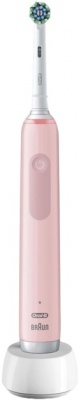 Oral-B Electric Toothbrush | Pro3 Pink X-Clean | Rechargeable | For adults | Number of brush heads included 1 | Number of teeth brushing modes 3 | Pink