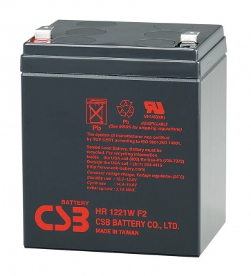 Eaton CSB HR1221WF2 Battery - 12 Volt 21Watts/Cell 5.1Amp Hour