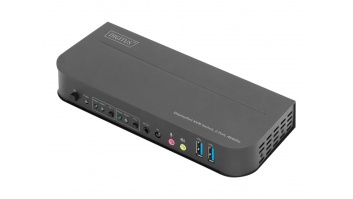 Digitus KVM Switch, 2-Port, 4K60Hz, 2 x DP in, 1 x DP/HDMI out | DS-12850