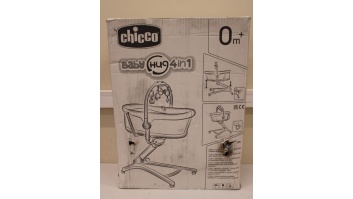 SALE OUT. CHICCO Baby Hug 4 in 1 Glacial Multifunctional Crib, Gray | Chicco | DAMAGED PACKAGING, SCRATCHED ON LEGS