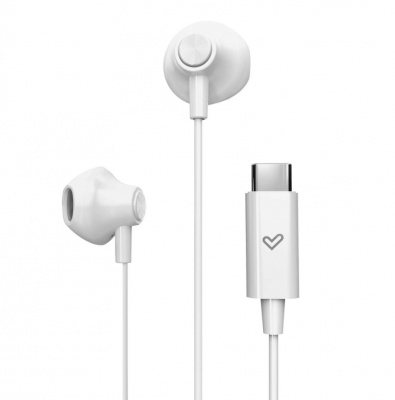 Energy Sistem Wired Earphones | EasyPods Type C | Built-in microphone | USB-C | Snow