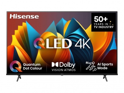 Hisense QLED Smart TV | 50E7NQ | 50" | Smart TV | VIDAA OS | UHD | Black