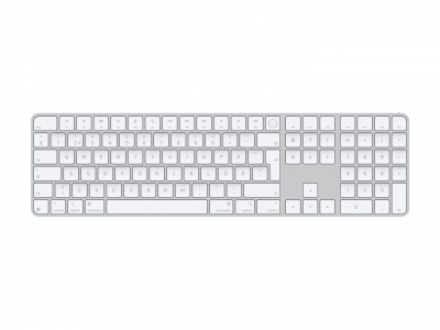 Apple Magic Keyboard with Touch ID and Numeric Keypad for Mac models with Apple silicon - Swedish - White Keys | Apple