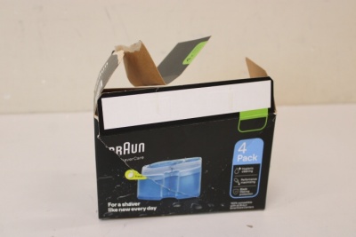 SALE OUT. Braun Clean and Renew CCR4 3+1 cartridge, Blue | Braun | Refills 4 Pack | Clean and Renew CCR4 3+1 | DAMAGED PACKAGING