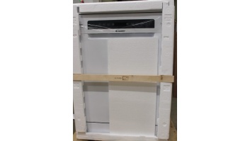 Candy | Dishwasher | CF 5C4F0PW | Free standing | Width 59.7 cm | Number of place settings 15 | Number of programs 8 | Energy efficiency class C | Display | AquaStop function | White | NO ORIGINAL PACKAGING, DEMO